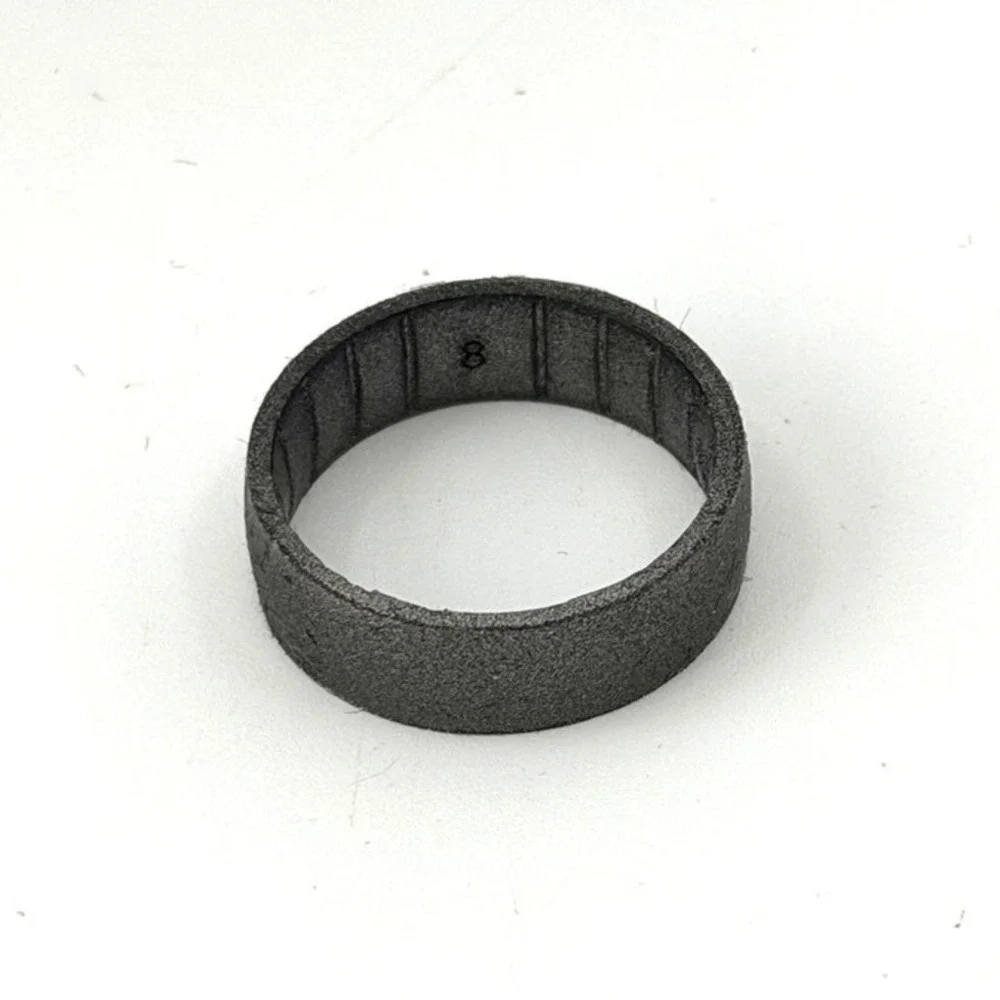 Enso Hybrid Silicone Rings Set Size 8 Gold and Slate Grey Metallic Mens Band NEW